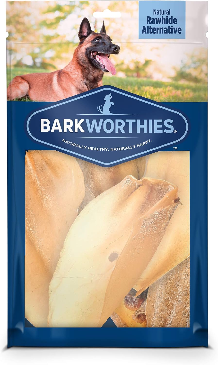 Barkworthies Whole Cow Ears - 12 Count - All-Natural
