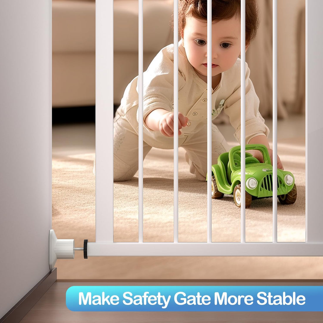 ICERO Baby Gate Extender Wall Protector Pressure Mounted Gates