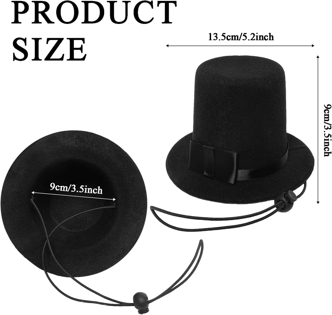 Pet Formal Accessories Set 2 Pcs Dog Costume Top Hat with Formal Pet