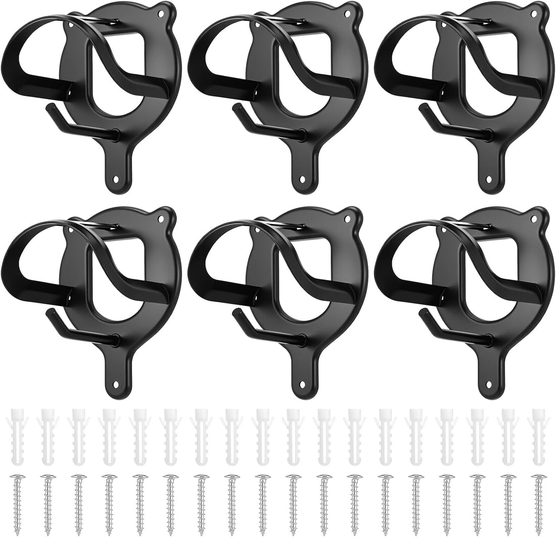 6 Counts Horse Bridle Rack, Metal Bridle Holder with Tubes and Screw