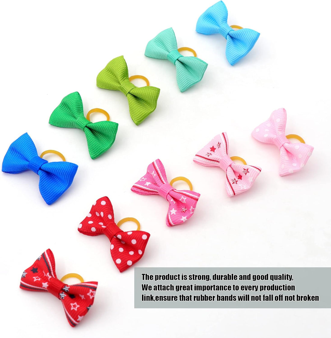 YAKA Small Dog Hair Bows, Pack of 60