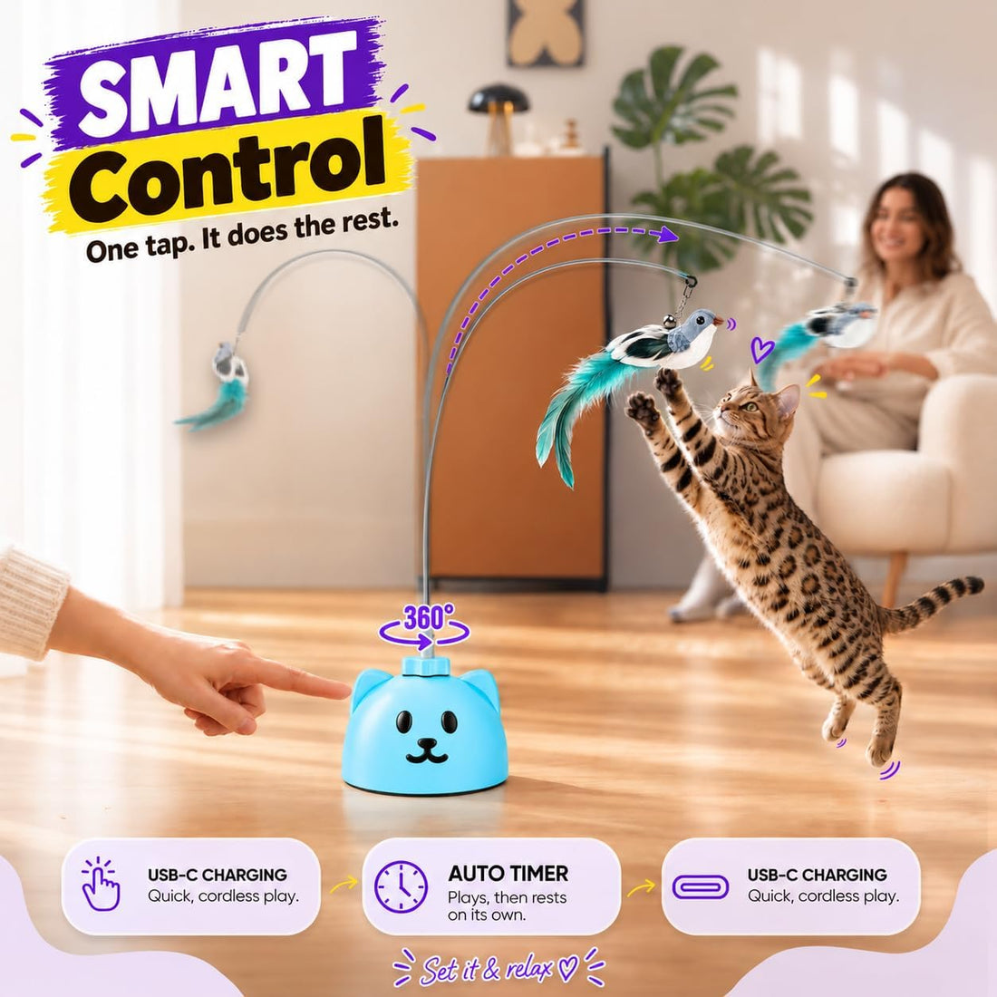 Interactive Cat Toys for Indoor Cats