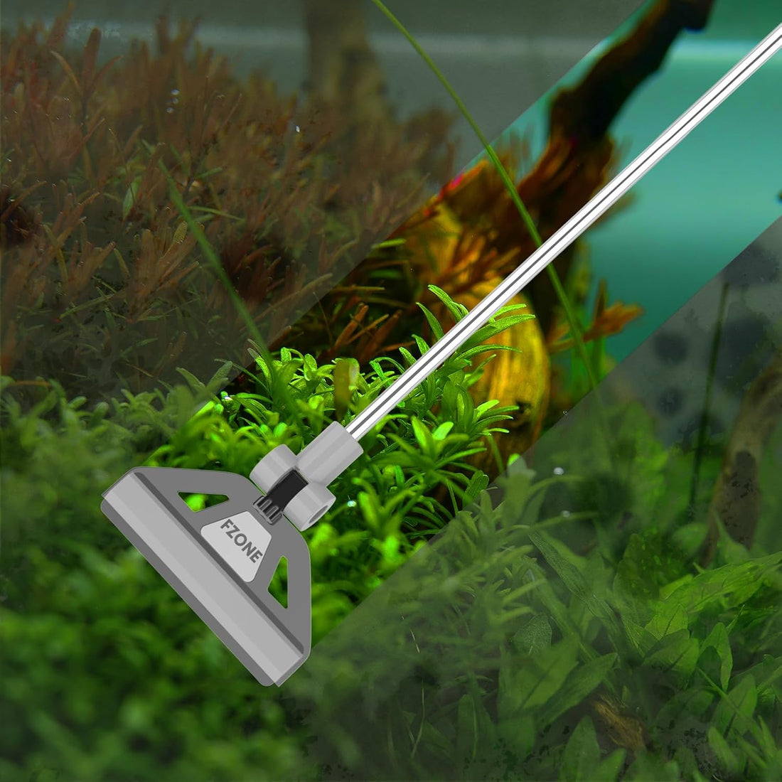 FZONE Algae Scraper, Adjustable 19-26 Inch Aquarium Cleaner