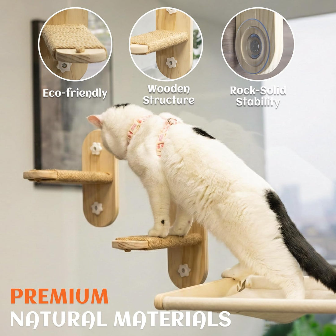 PETKARAY Large Cat Window Shelf