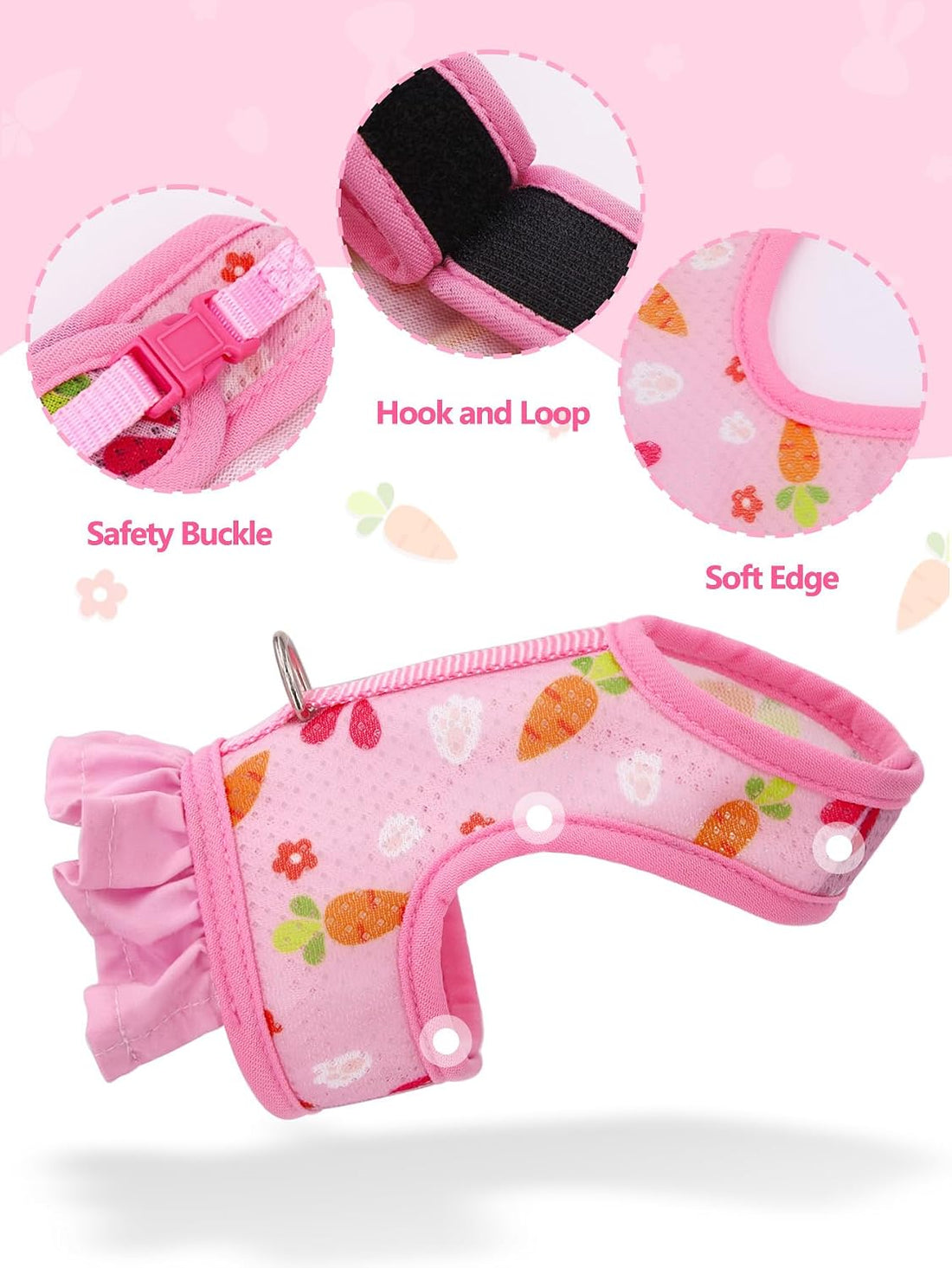 Cute Bunny Harness and Leash Set