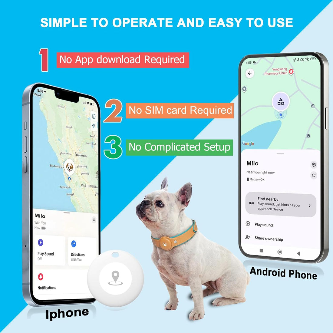 GPS Tracker for Dogs, Dog GPS Tracker