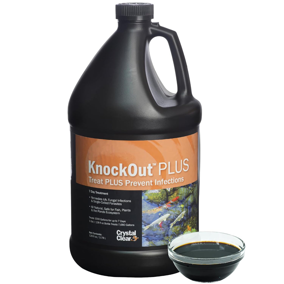 CrystalClear Knockout Plus All Natural Fish Treatment - 1 Gallon