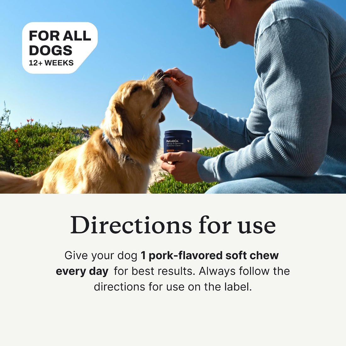 PetLab Co. Allergy & Immune Probiotic Chews, 30 Soft Chews