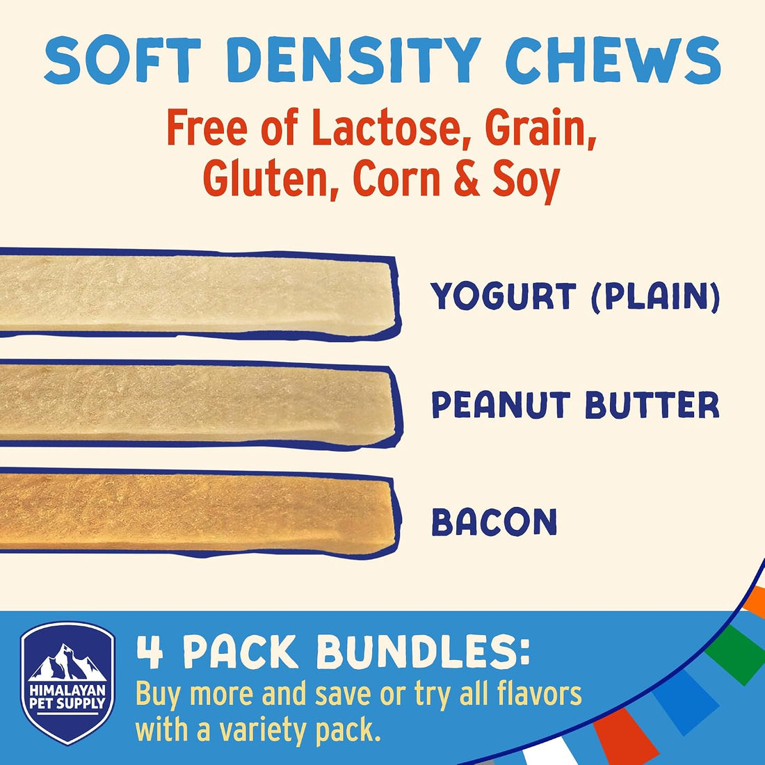 Himalayan Dog Chew Yogurt Sticks, Peanut Butter
