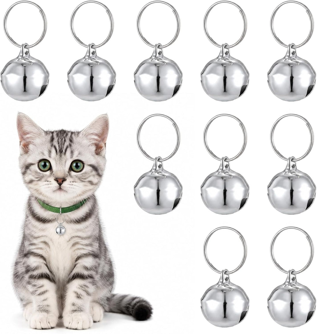 10 PCS Pet Bells for Dog Cat Collar