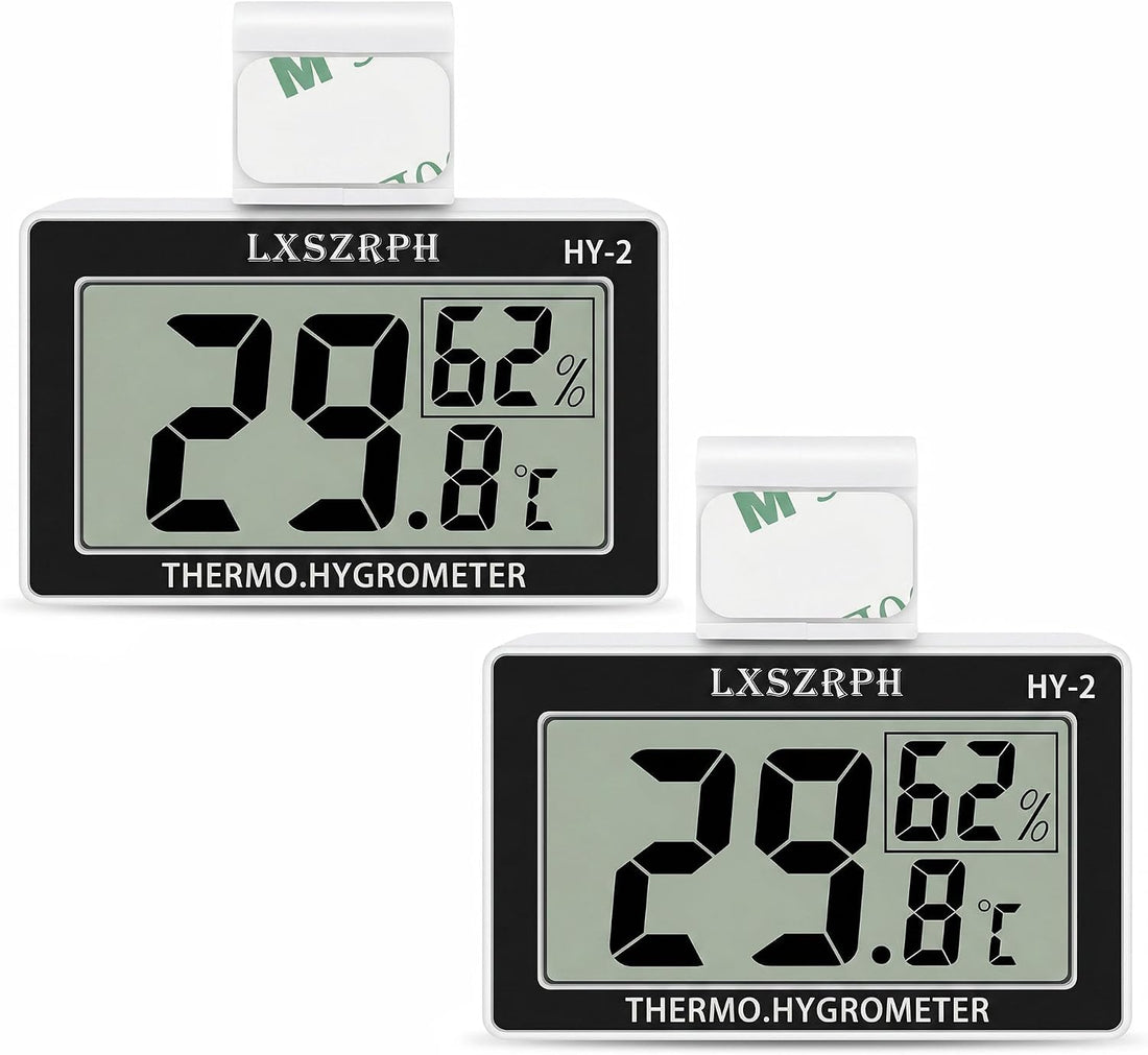 2packs Accurate Reptile Thermometer Hygrometer