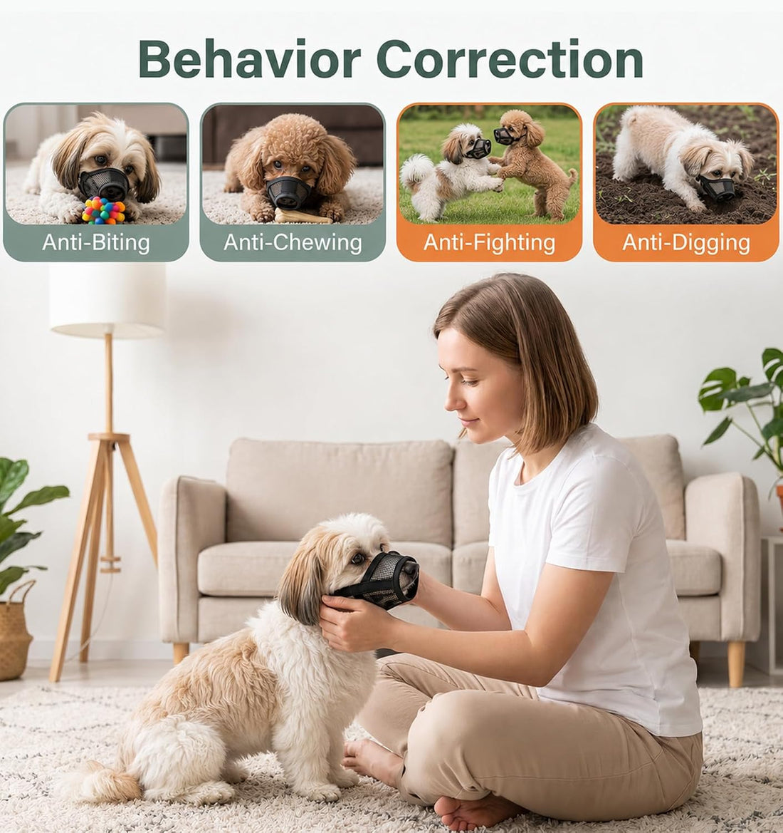 1 Pcs Muzzle for Shih Tzu for Grooming