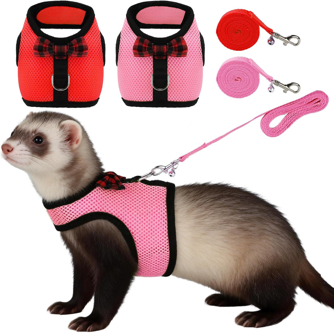 2pcs Animal Harness and Leash