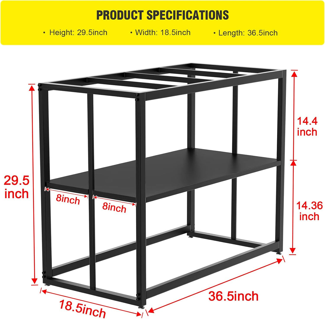 Likeem Fish Tank Stand Metal Aquarium Stand 40 Gallon Aquarium Turtle