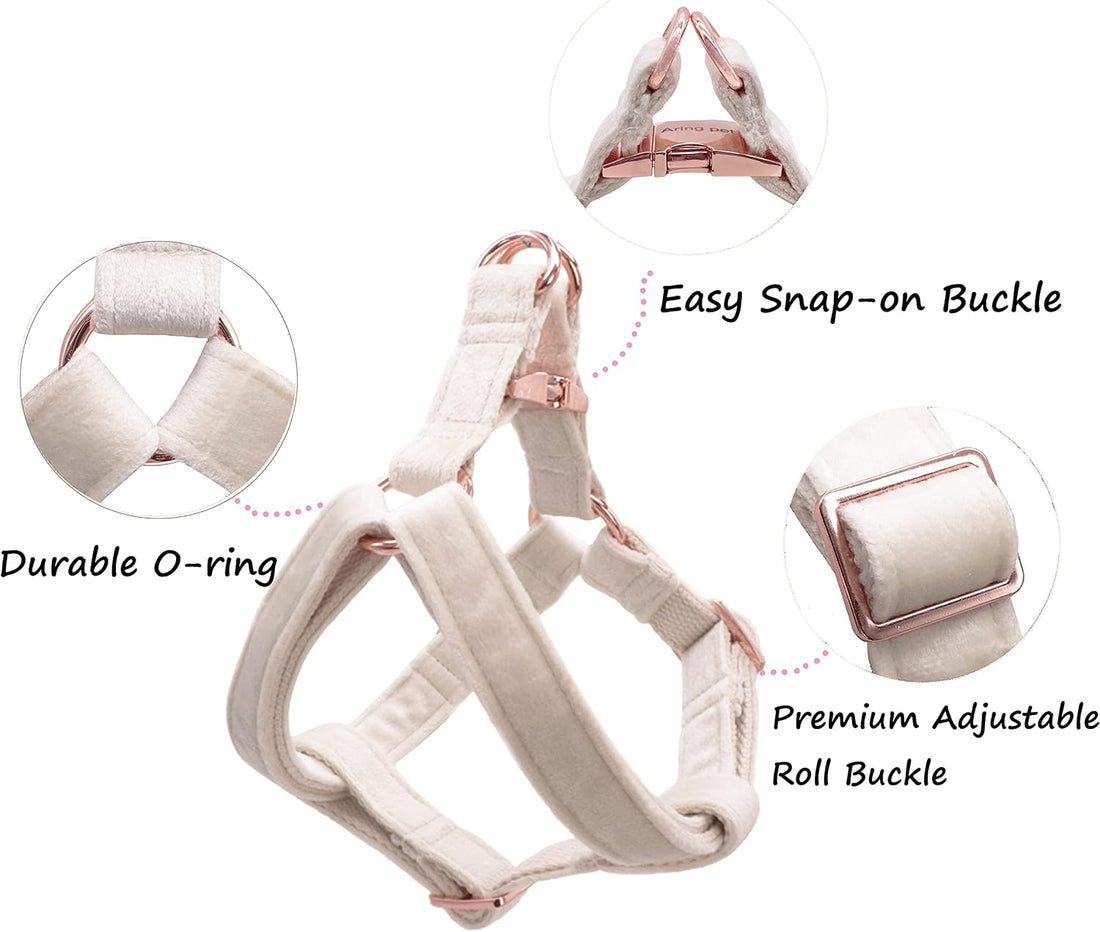 ARING PET Dog Halter Harness, Velvet Dog Harness
