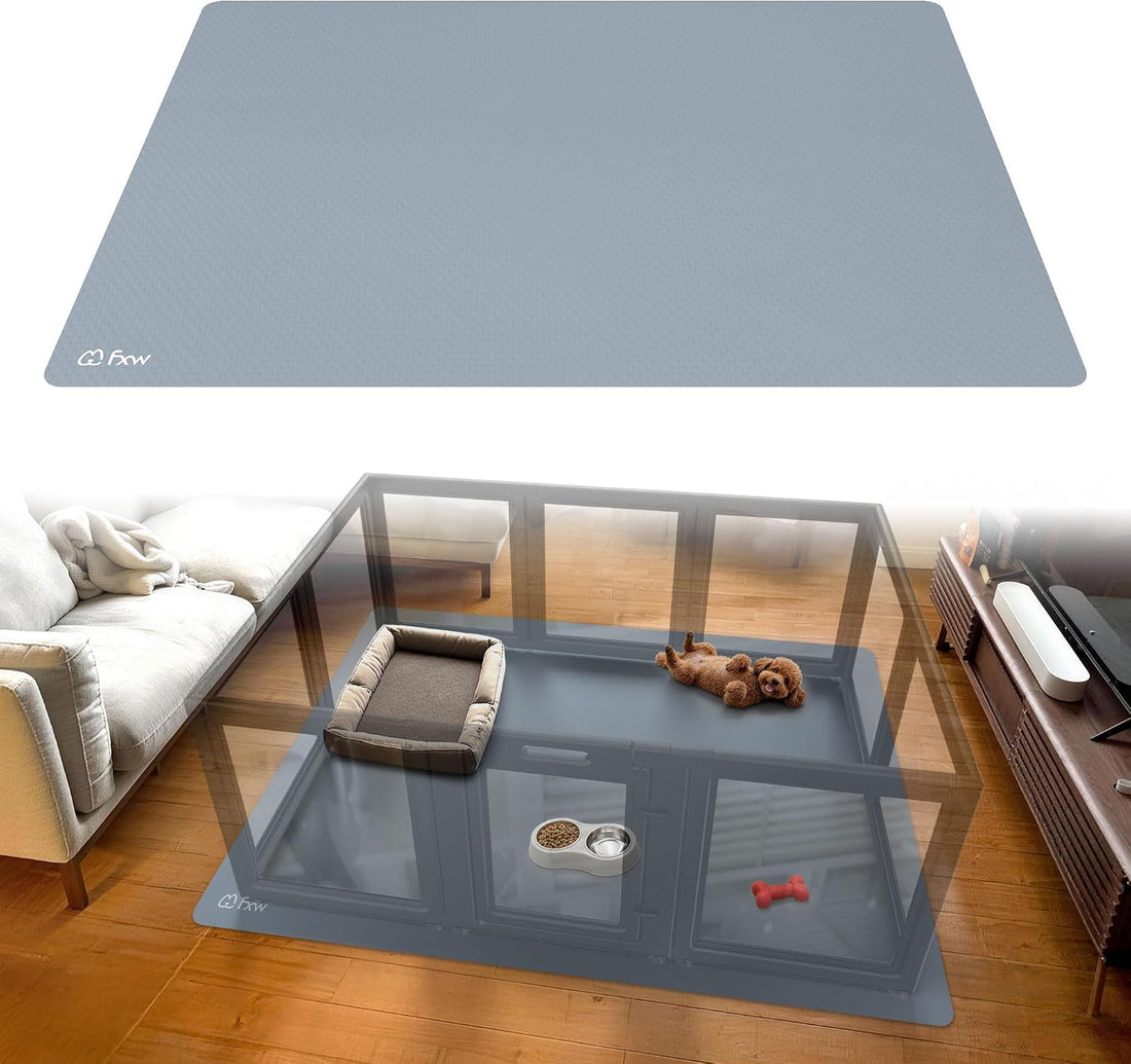 FXW Floor Protector Mat, Waterproof PVC, 67" x 47", Gray