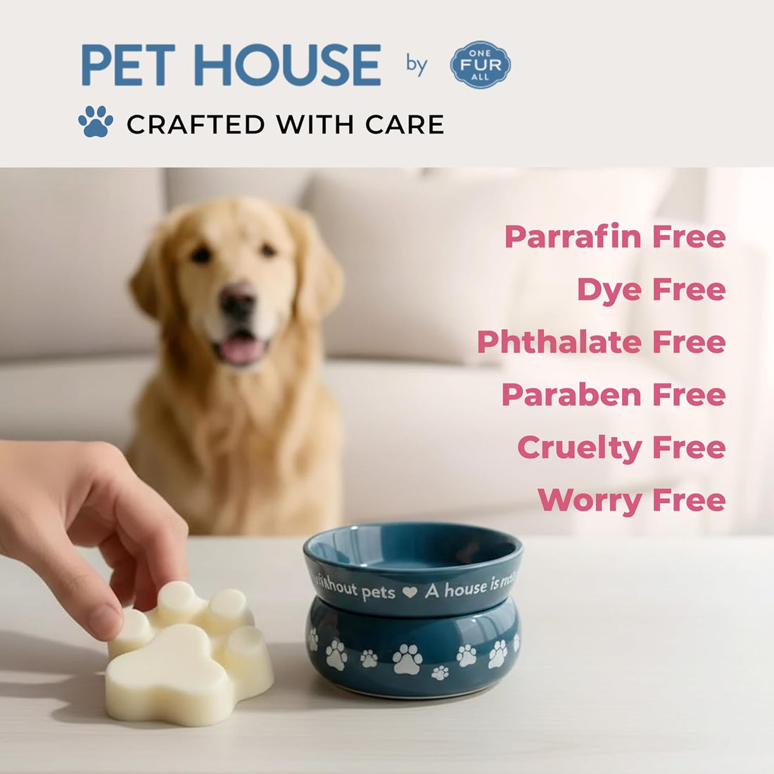 Water Lilies Spring and Summer Wax Melts Plant-Based Wax, Pet House