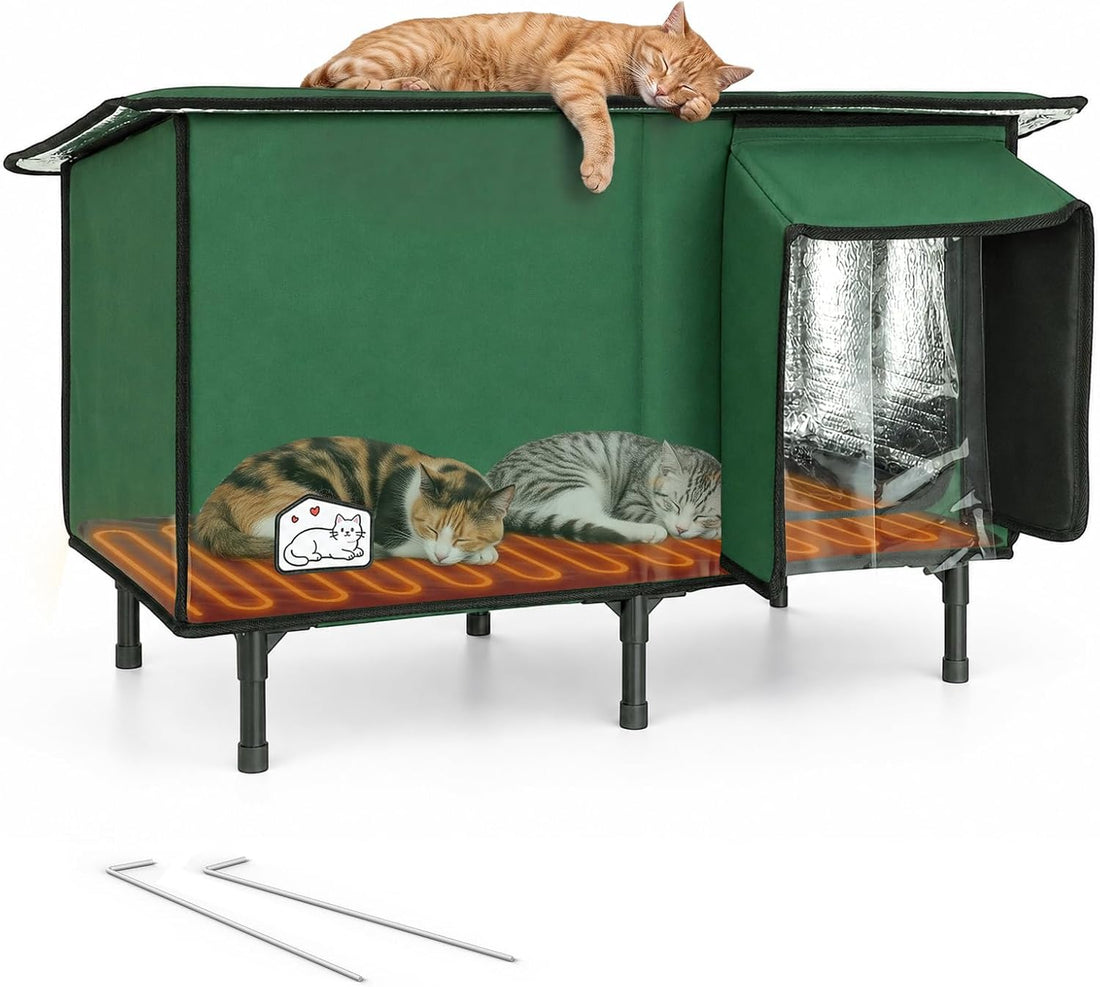 Large Heated Outdoor Cat House