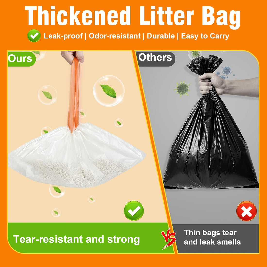 Cat Litter Liners 120 Count for Petpivo 11/12 Litter Box