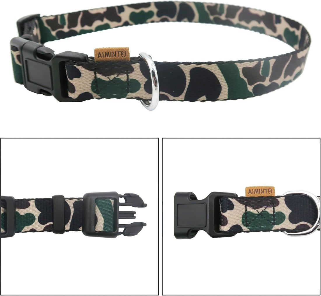 Dog Collar, Cute Camouflage Pattern