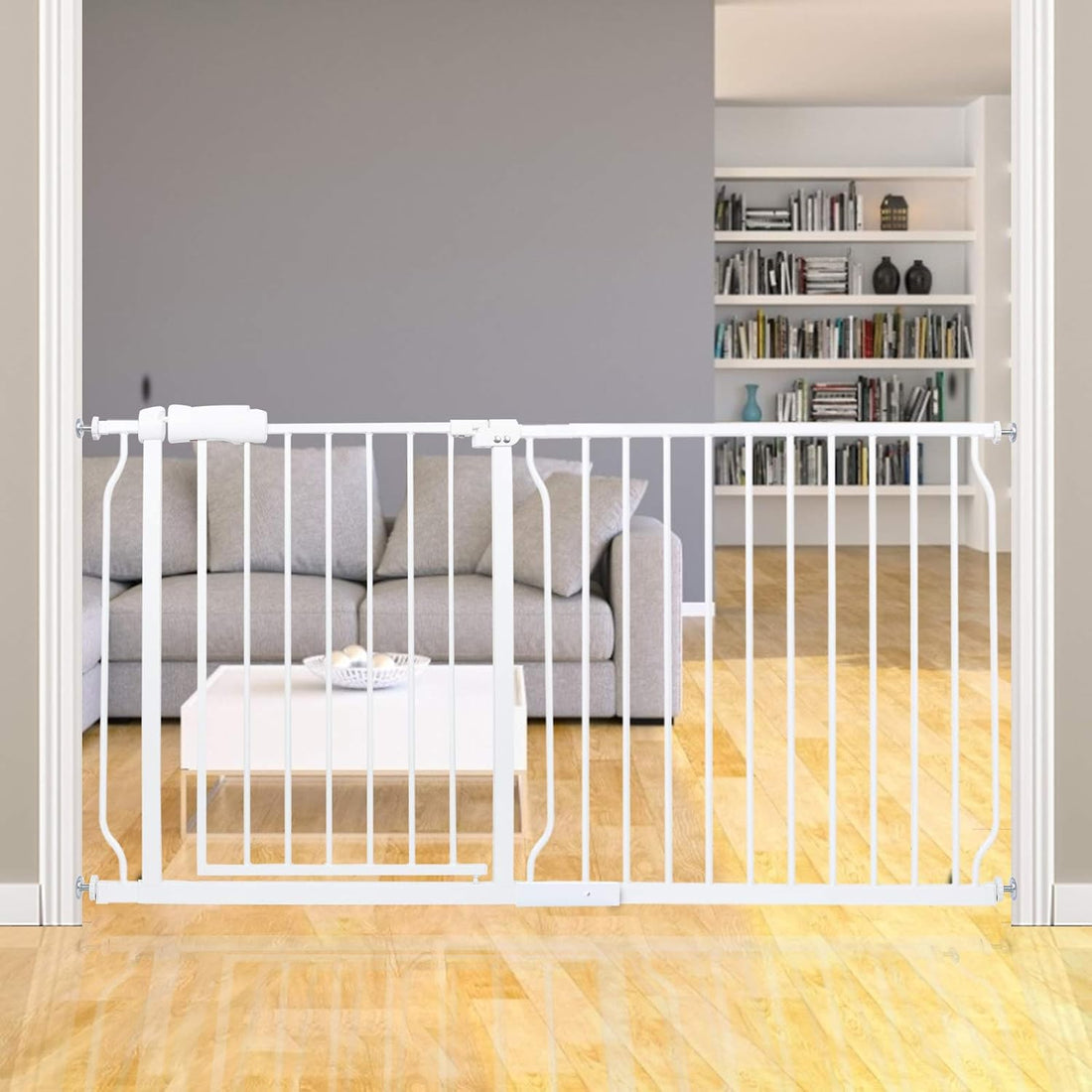57.5-62 Inch Extra Wide Baby Gate for Doorway Stairs