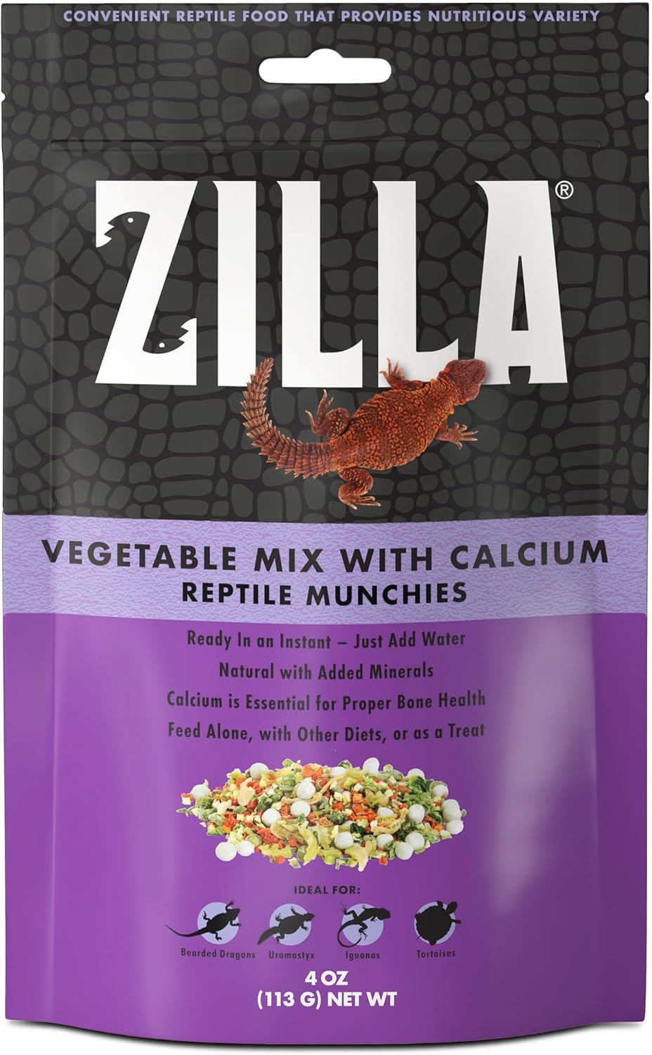 Zilla Reptile Munchies Vegetable and Fruit Mix 4 oz.