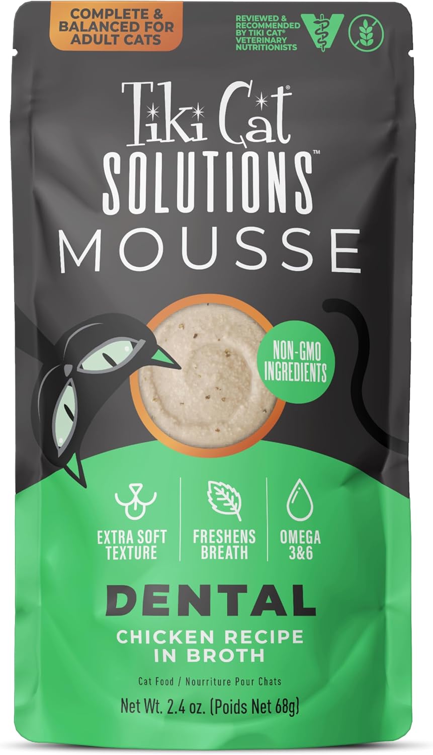 Tiki Cat Solutions Mousse Multipack, Wet Cat Food, Digestion