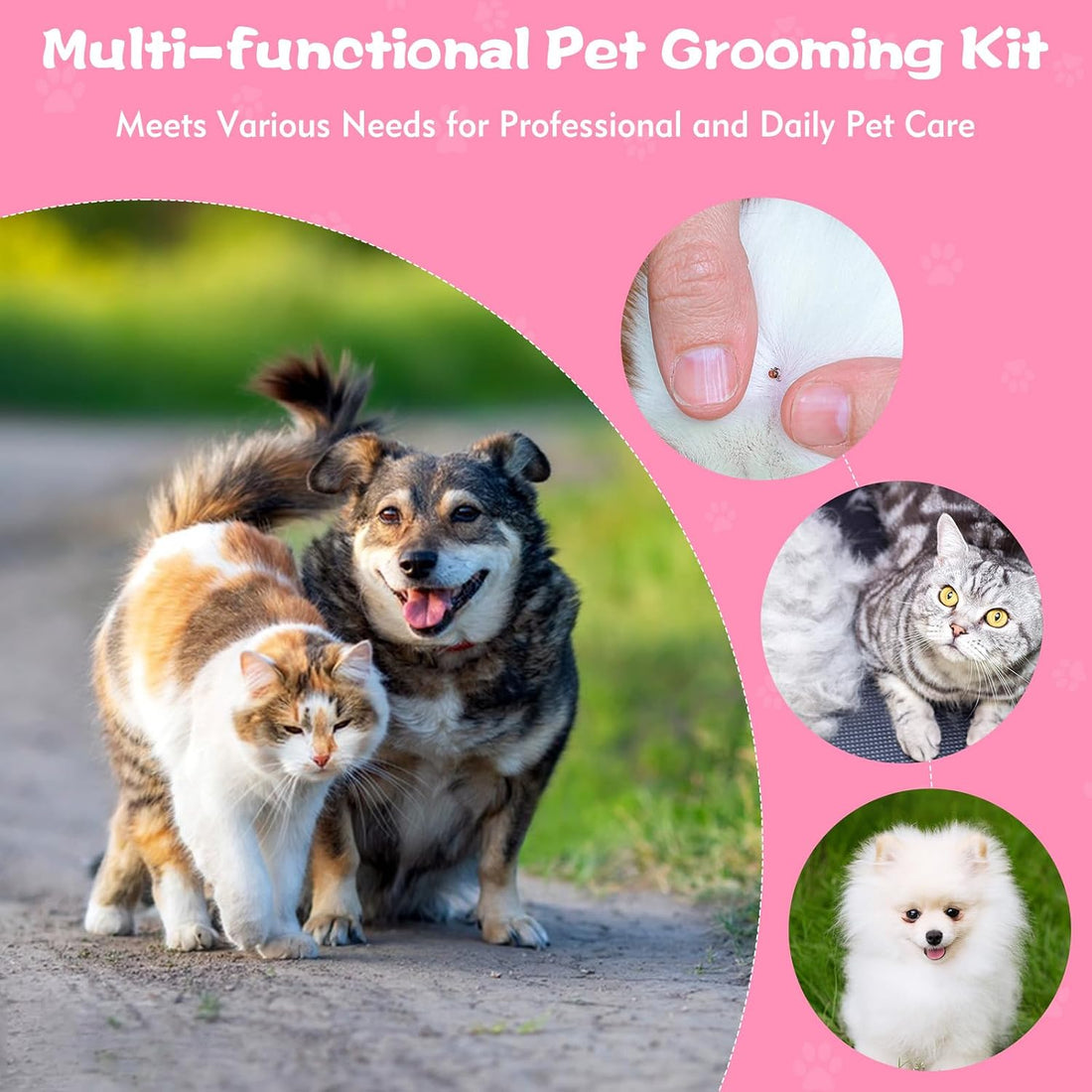 6-Pack Flea Comb for Dogs and Cats