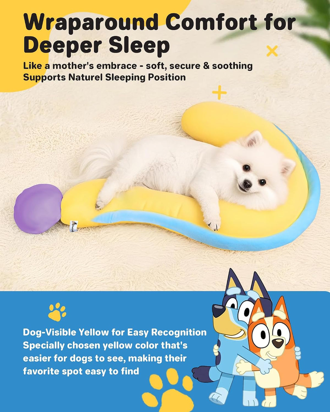 Dog Calming Pillow – Soft Plush Cat Body Pillows