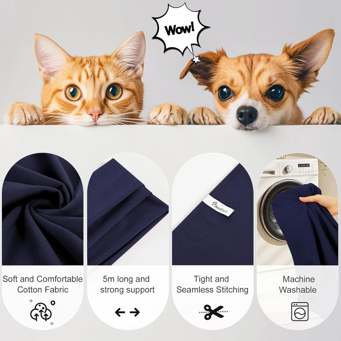 Pawaboo Pet Sling Carrier for Small Dogs and Cats
