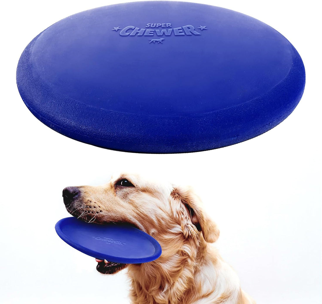 SuperChewer Tough Tug-of-War Flying Disc Toy | Lifetime Replacement
