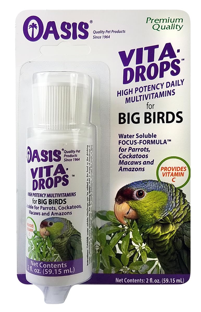 OASIS #80058 Vita Drops for Big Birds, 2 oz.