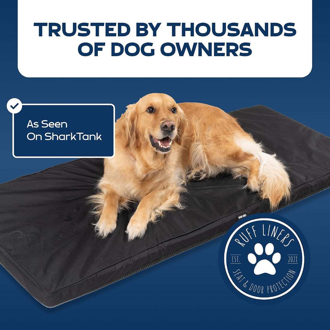 Ruff Liners Dog Bed for Car Back Seat - As Seen on Shark Tank