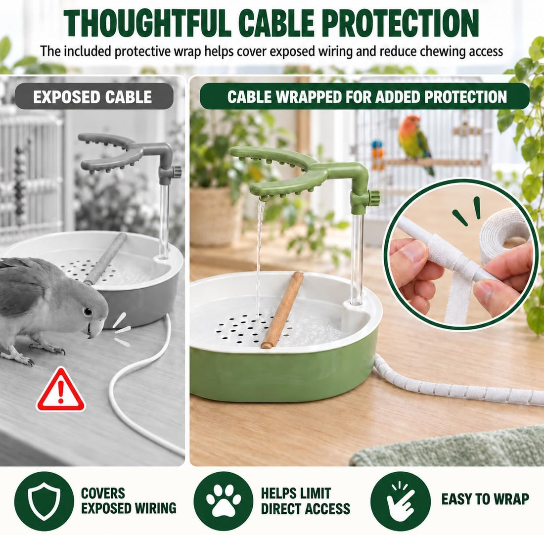 Automatic Parakeet Bird Bath with Pump