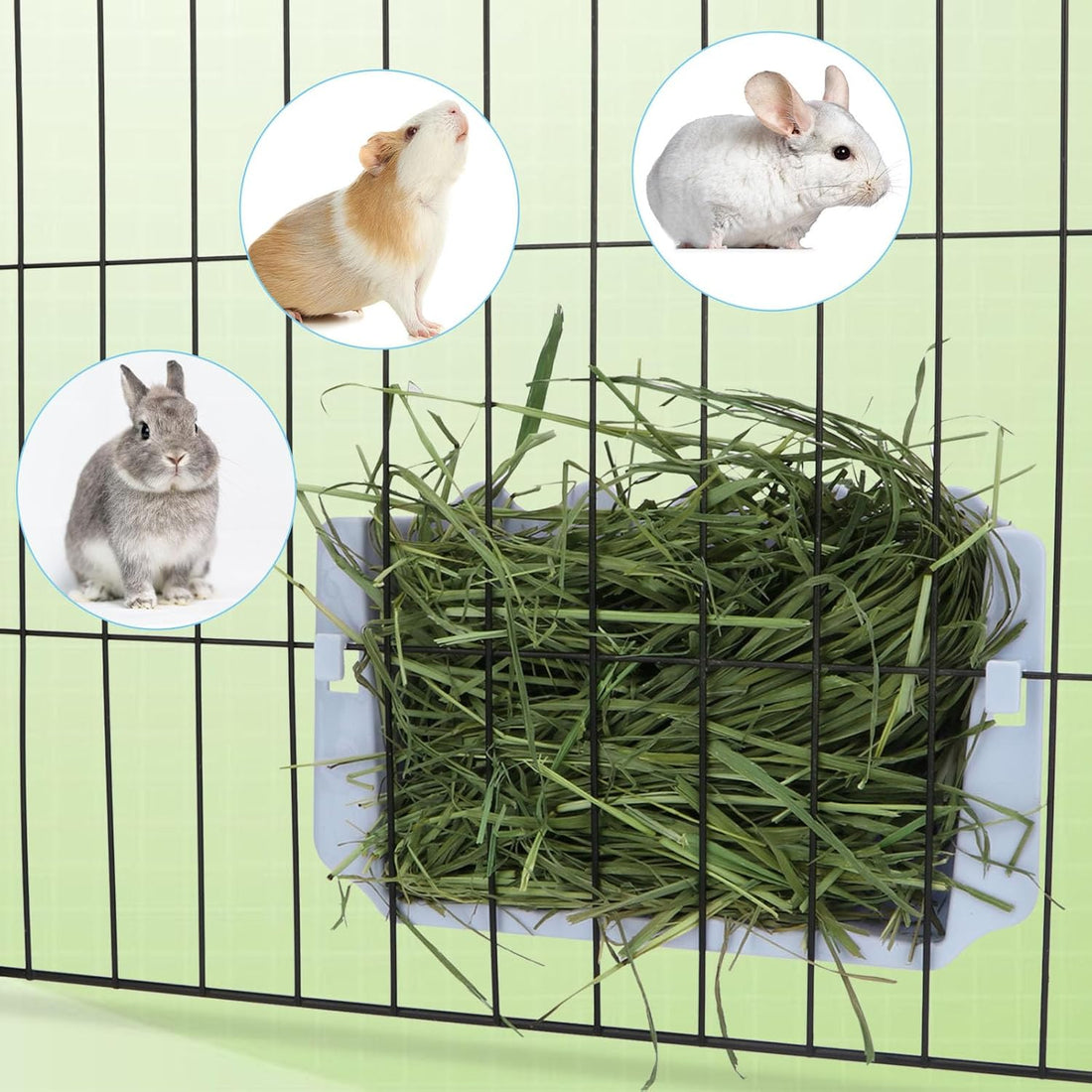 Hypeety Rabbit Hay Feeder Automatic Hay Rack for Guinea Pigs