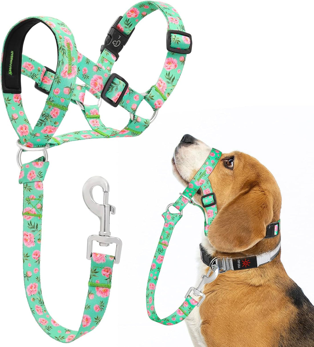 HIGO Dog Head Collar, Adjustable Head Collar for Dogs