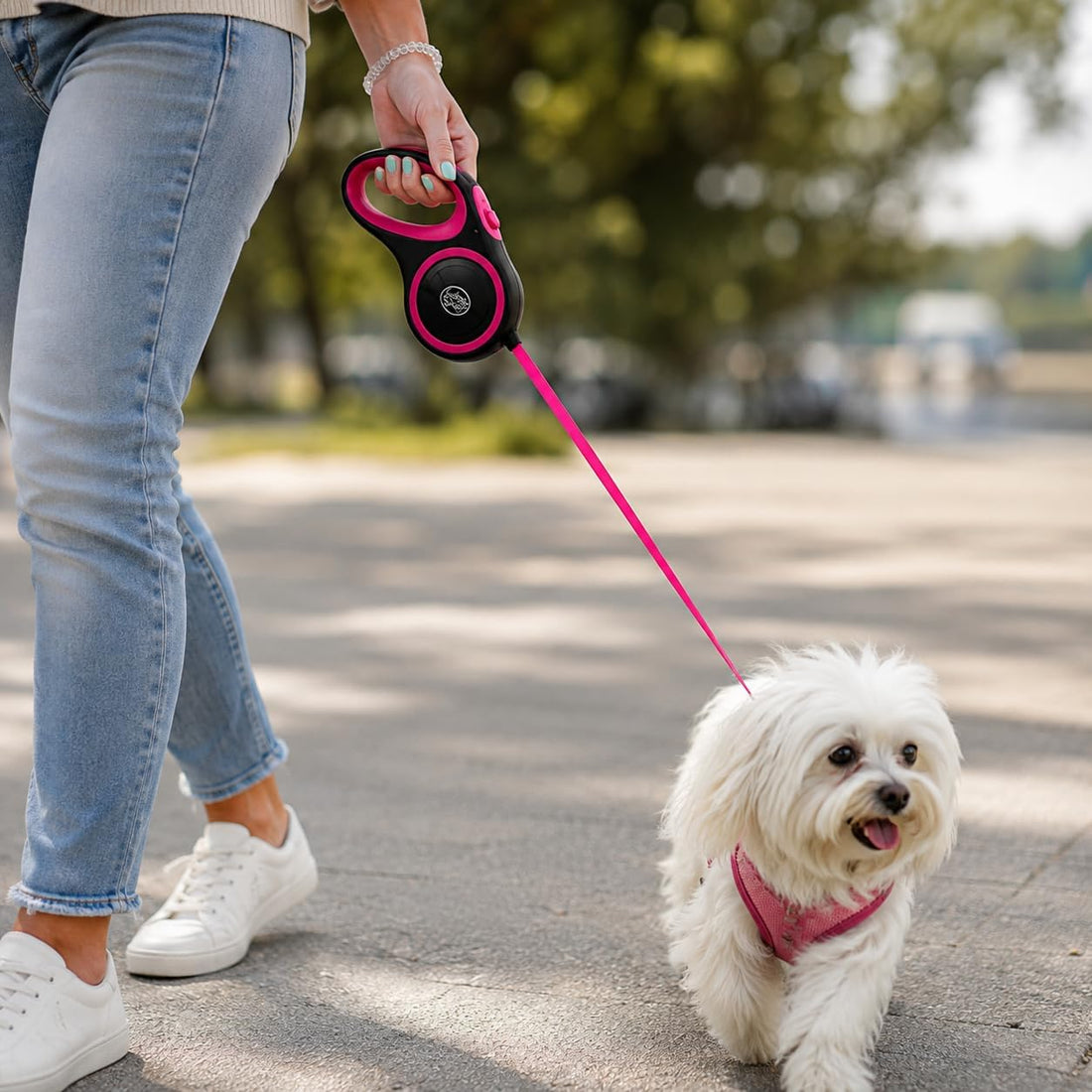 Retractable Dog Leash, 44 LBS /16FT Long, Small & Medium Dogs