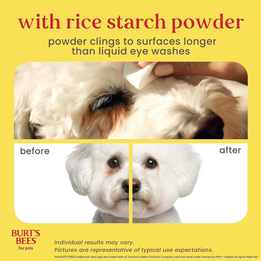 Burt's Bees for Pets Dog Tear Stain Removing Powder, 4 Oz