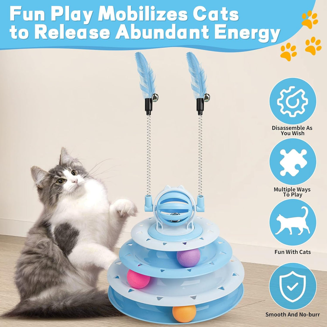 Goosheep Cat Toy Interactive Pet Plaything for Indoor Kitten
