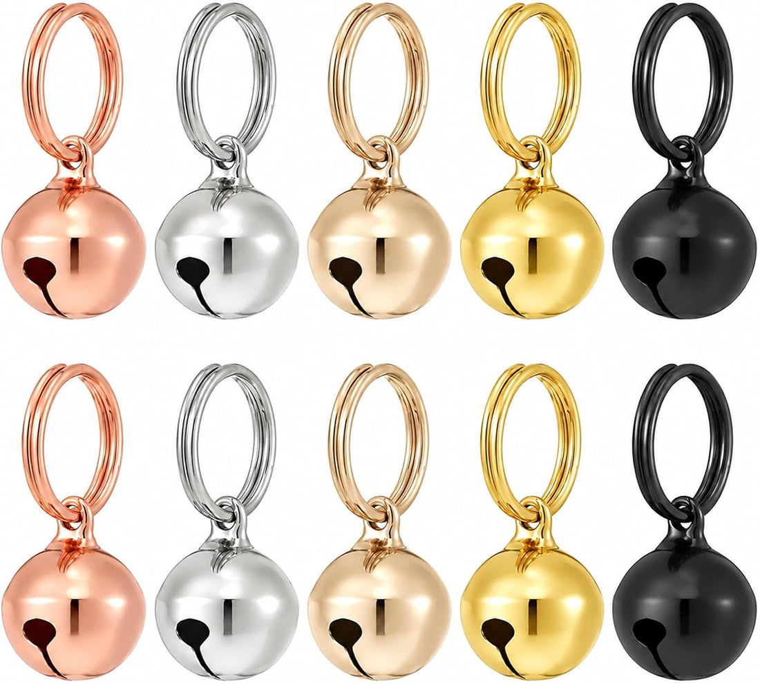 10 Pcs Loud Cat Bells Dog Collar Bell Small Bell for Dog Collar 1/2