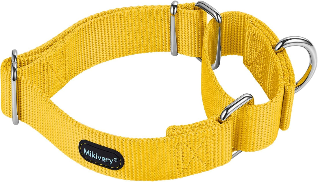 Mikivery Martingale Dog Collar Nylon Adjustable and Safety Training