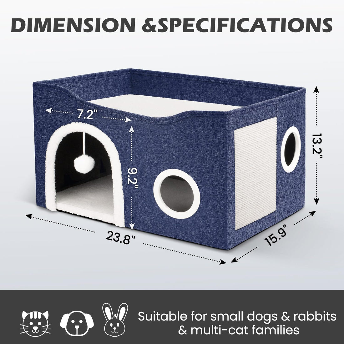 Heeyoo Cat House for Indoor Cats