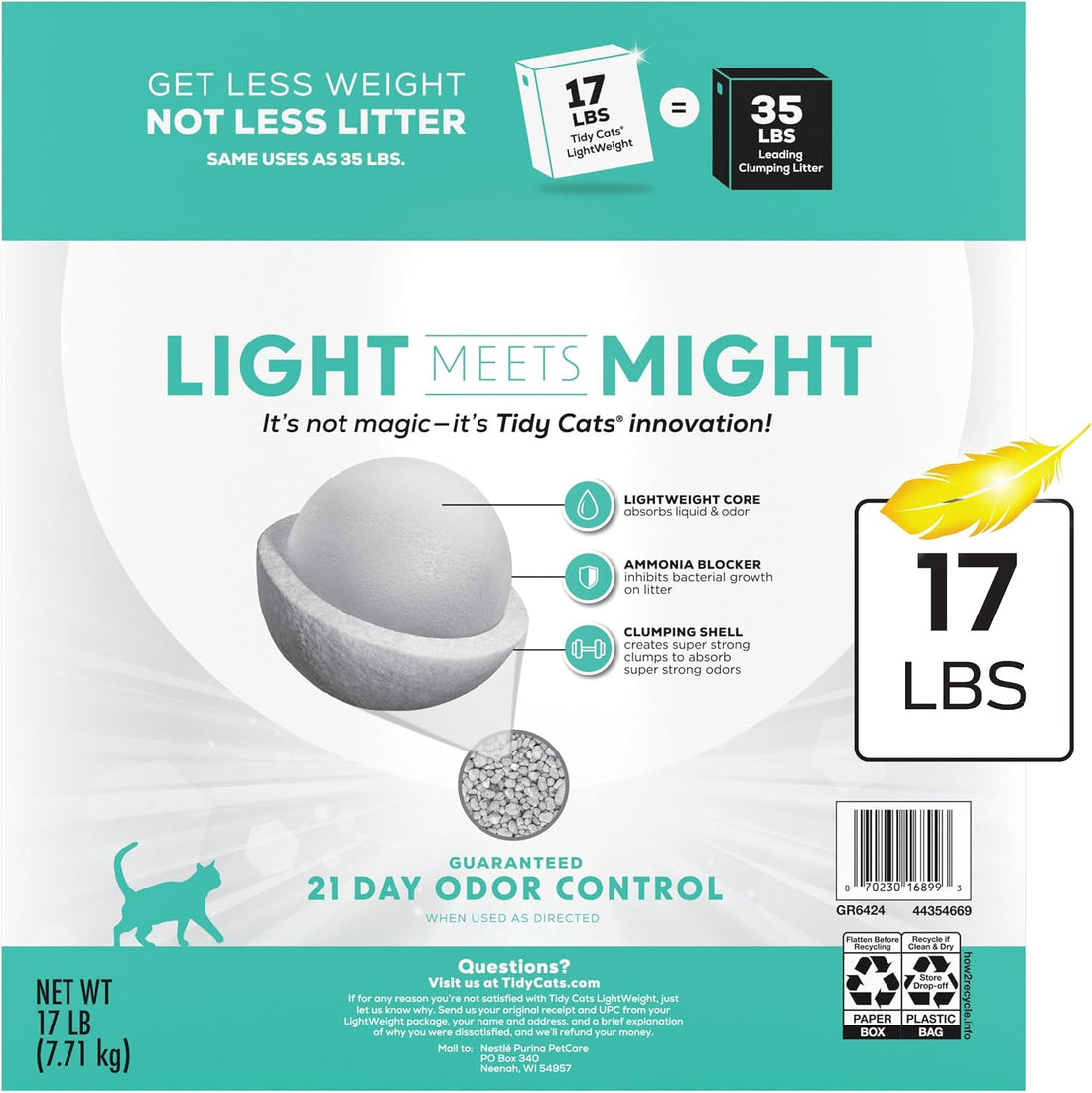 Purina Tidy Cats LightWeight Free and Clean Unscented, Multi-Cat