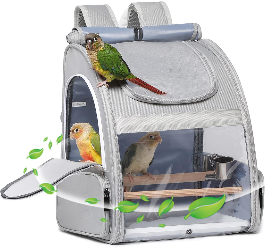 Bird Carrier,Travel Bird Cage,Bird Backpack for Small Birds