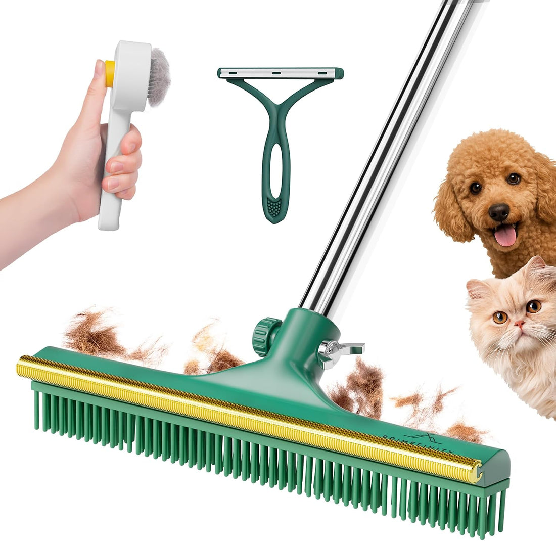 Carpet Rake for Pet Hair Removal Tool with Copper Teeths