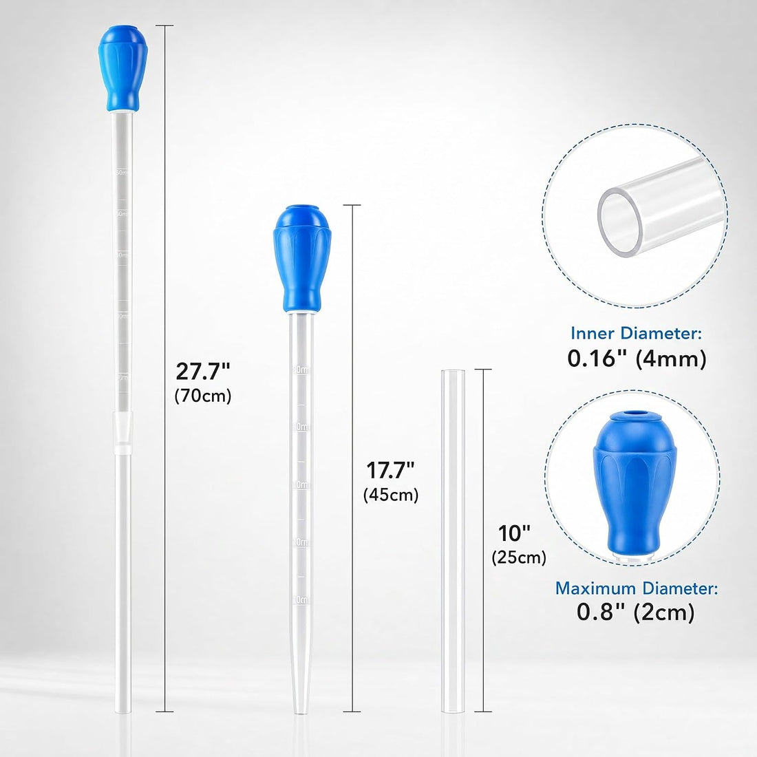 27.7IN Long Turkey Baster for Aquarium