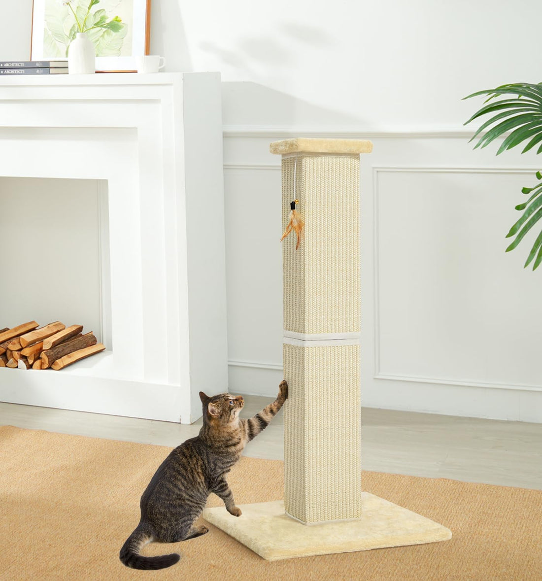 Made4Pets Cat Scratching Post for Indoor Cats, Sisal Cat Scratcher