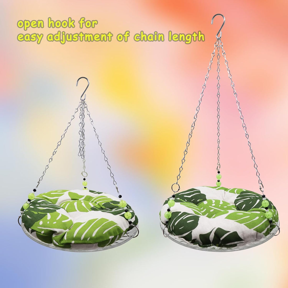 11.8in Reptile Bed，Reptile Hammock Swing Hanging Bed, Lizard Swing Toy