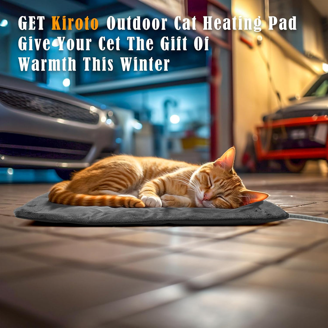 Kiroto Outdoor Pet Heating Pad for Cat Dog