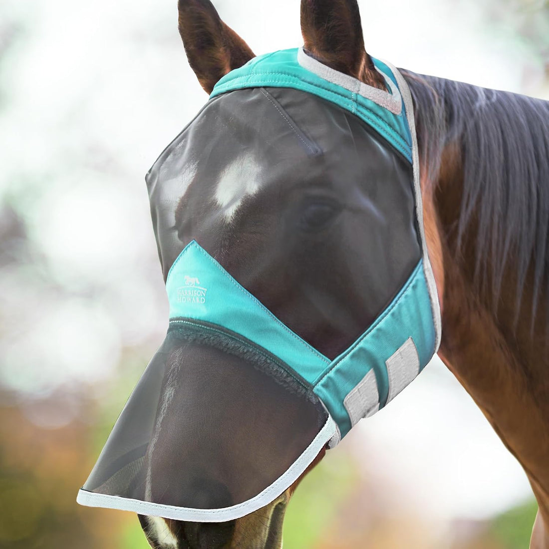 Harrison Howard CareMaster Pro Luminous Horse Fly Mask Large Eye